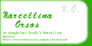 marcellina orsos business card